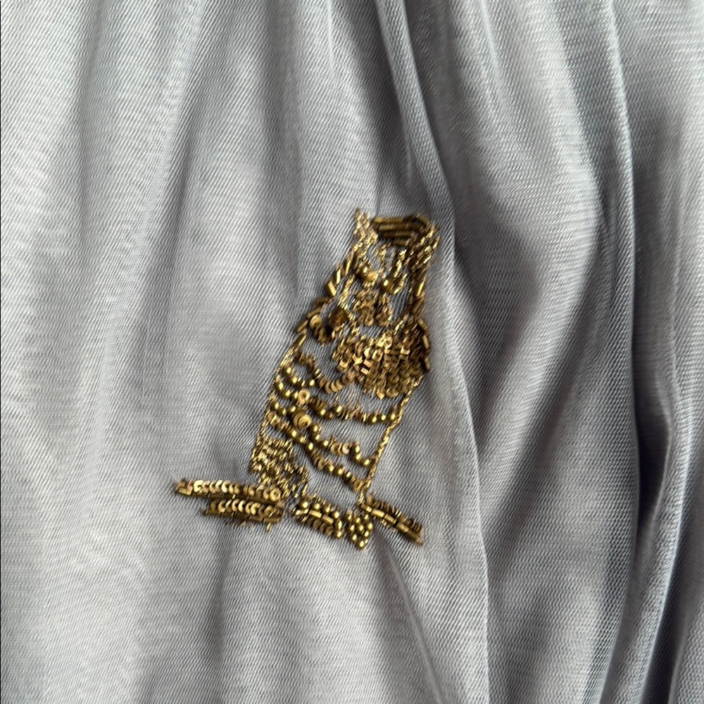 Moulinette Soeurs Silver Embellished Mini Skirt - Picture 4 of 9